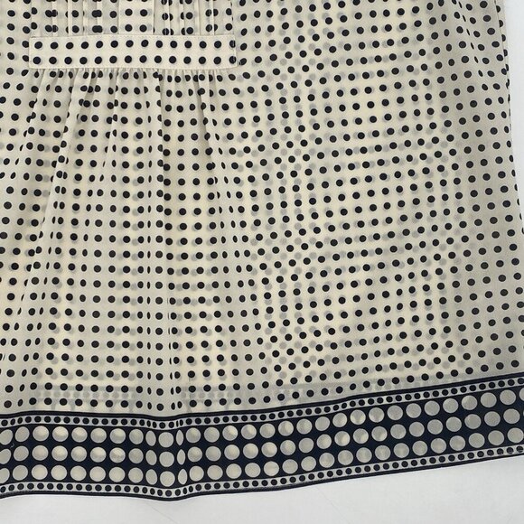 J. Crew Women's Size 12 Polka Dot Pintuck Sleeveless Blouse - Picture 4 of 10